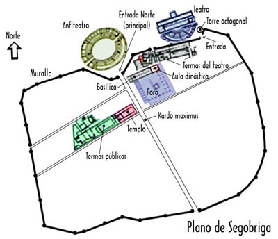 Segbriga - Segbriga. Plano