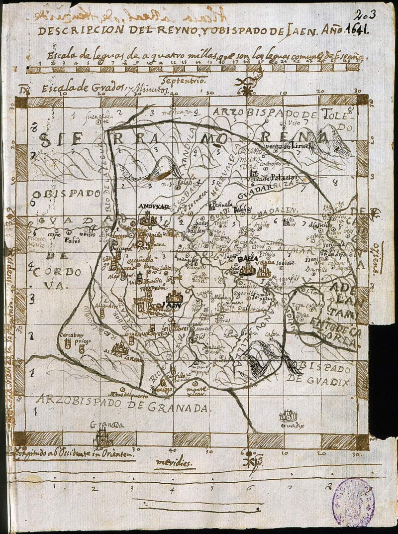 Provincia de Jan - Provincia de Jan. Mapa de 1641