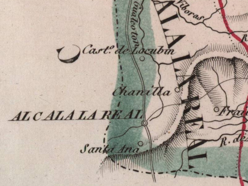 Historia de Alcalá la Real - Historia de Alcalá la Real. Mapa 1847