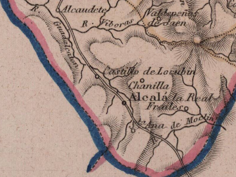 Historia de Alcalá la Real - Historia de Alcalá la Real. Mapa 1862