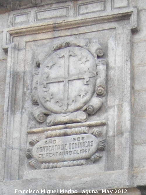 Convento de la Encarnación - Convento de la Encarnación. Escudo