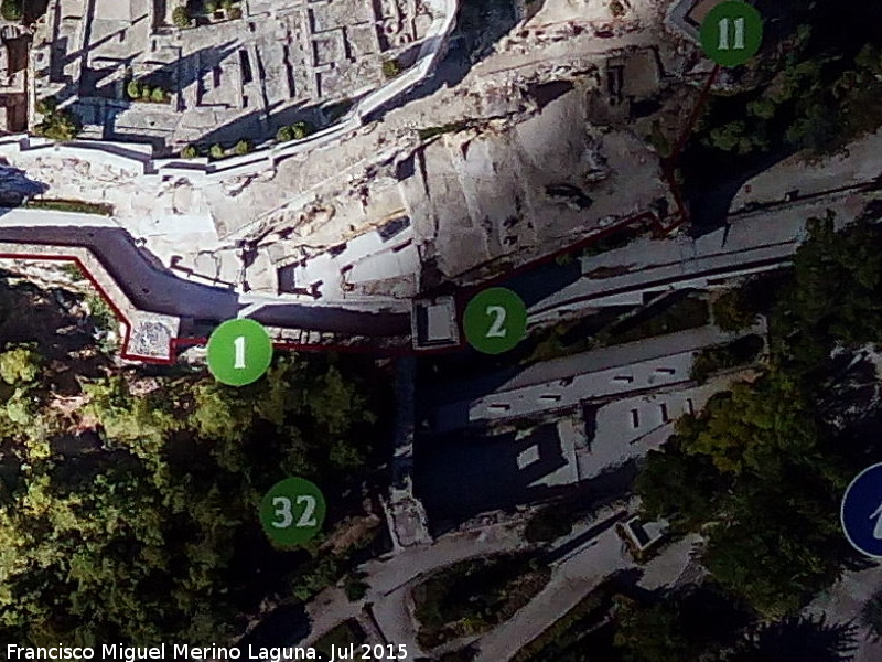 La Mota. Puerta de las Lanzas - La Mota. Puerta de las Lanzas. Foto aérea. Numero 2