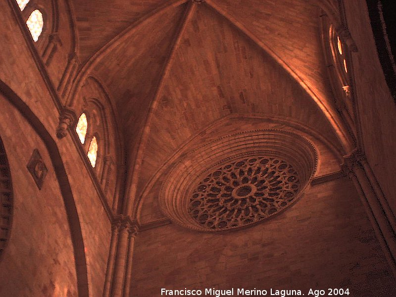 Catedral de Sigüenza. Interior - Catedral de Sigüenza. Interior. Rosetón