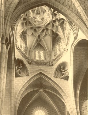 Catedral de Santa María - Catedral de Santa María. Foto antigua. Cimborrio