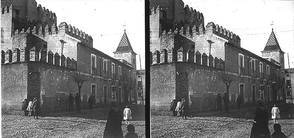 Castillo de Andújar - Castillo de Andújar. Foto estereoscópica de Eduardo Arroyo