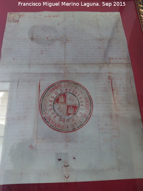 Historia de Andújar - Historia de Andújar. 1295 Privilegio de Fernando IV