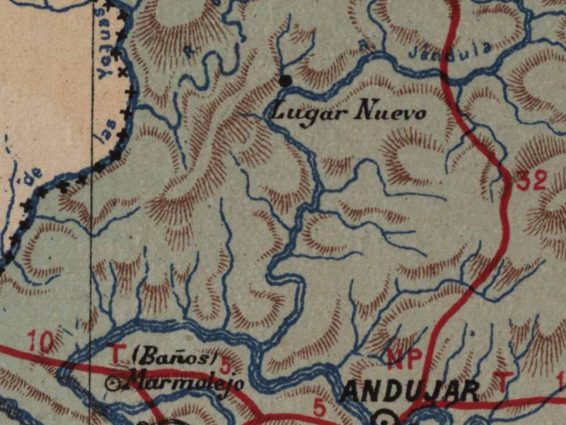 Historia de Andújar - Historia de Andújar. Mapa 1901