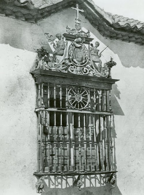 Palacio de los Cárdenas - Palacio de los Cárdenas. Foto antigua. Reja del Maestro Bartolomé