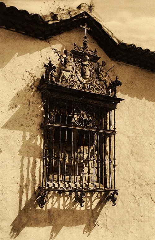 Palacio de los Cárdenas - Palacio de los Cárdenas. Foto antigua. Reja del Maestro Bartolomé