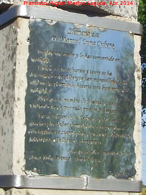 Ermita de San Ginés - Ermita de San Ginés. Placa