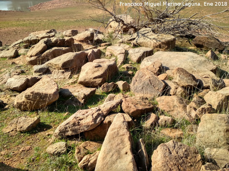 Pantano del Guadalén - Pantano del Guadalén. Posibles restos arqueológicos en la orilla de la finca del Vizconde