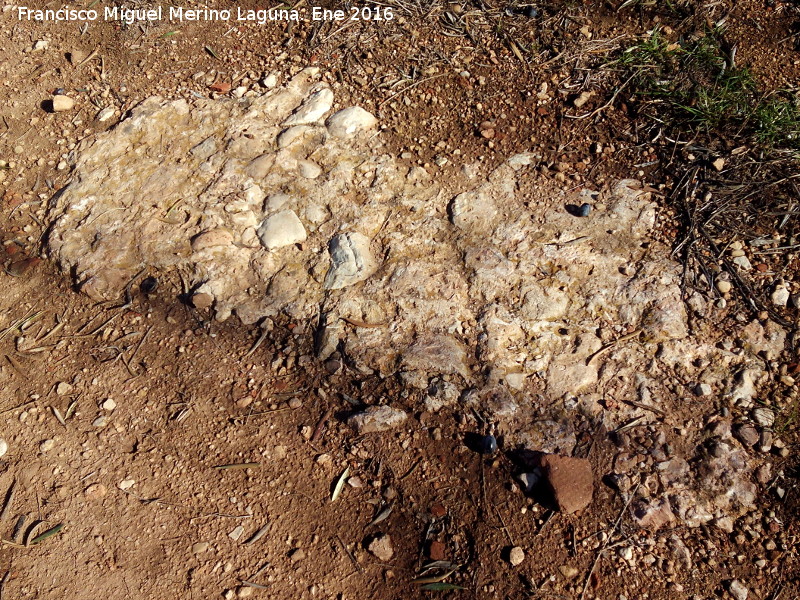 Villa romana de Los Ba�os - Villa romana de Los Ba�os. Resto de muro