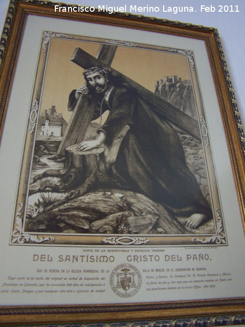 Iglesia de la Encarnación - Iglesia de la Encarnación. Cuadro reproducción del Cristo del Paño