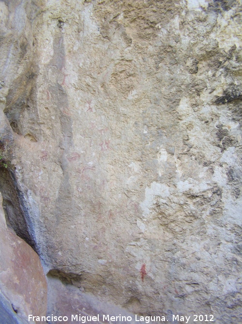 Pinturas rupestres de la Cañada de la Corcuela - Pinturas rupestres de la Cañada de la Corcuela. Panel