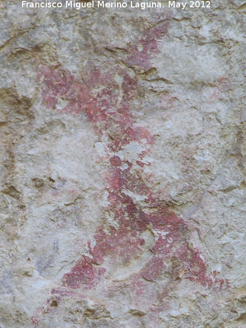 Pinturas rupestres de la Cañada de la Corcuela - Pinturas rupestres de la Cañada de la Corcuela. Antropomorfo
