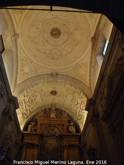 Catedral de Baeza. Capilla Dorada - Catedral de Baeza. Capilla Dorada. Bóveda y cúpula