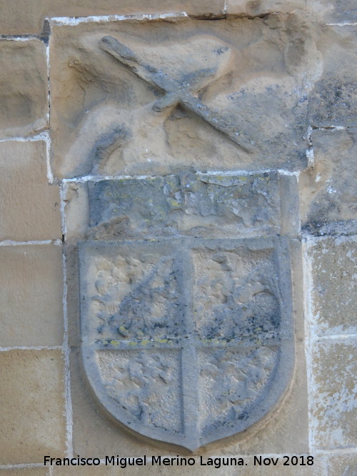 Arco de Villalar y Puerta de Jaén - Arco de Villalar y Puerta de Jaén. Escudo izquierdo