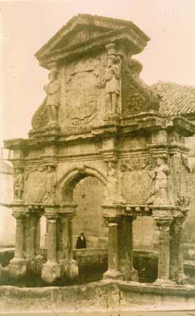 Fuente de Santa María - Fuente de Santa María. Foto antigua