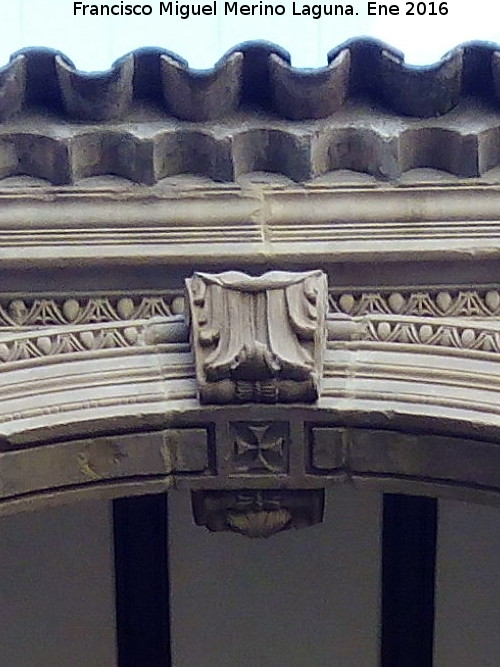 Palacio de Jabalquinto - Palacio de Jabalquinto. Voluta de la galera alta