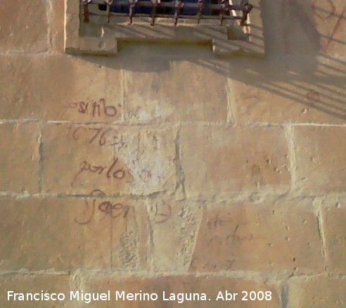Seminario Conciliar San Felipe Neri - Seminario Conciliar San Felipe Neri. Vítore 12 bajo la segunda ventana superior contando desde la esquina de la derecha