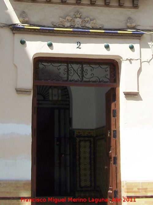 Casa de la Calle de Sevilla nº 2 - Casa de la Calle de Sevilla nº 2. Portada