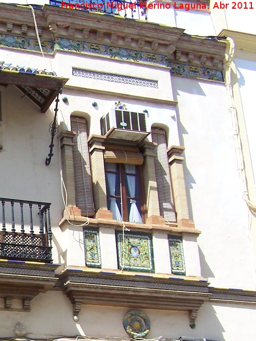 Casa de la Calle de Sevilla nº 2 - Casa de la Calle de Sevilla nº 2. Ventana de la primera planta