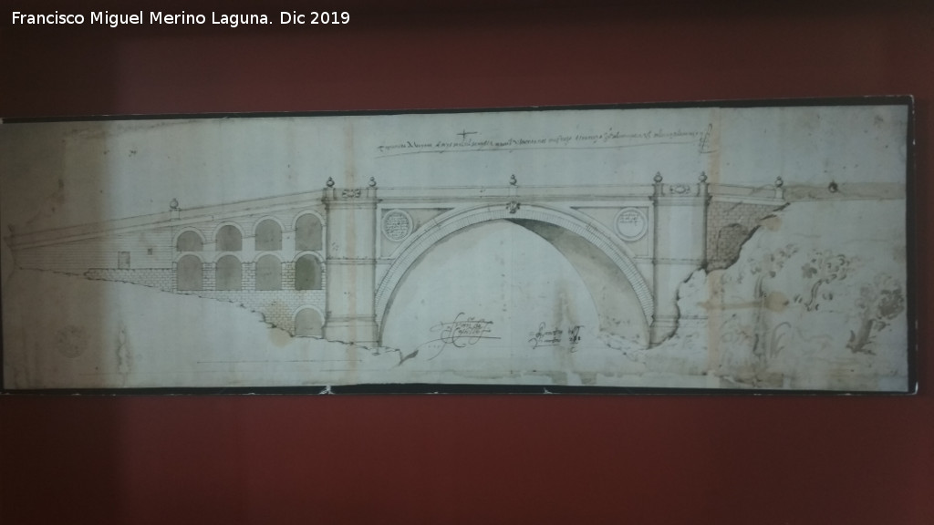 Puente de Mazuecos - Puente de Mazuecos. Plano. Archivo Hist�rico de Ja�n