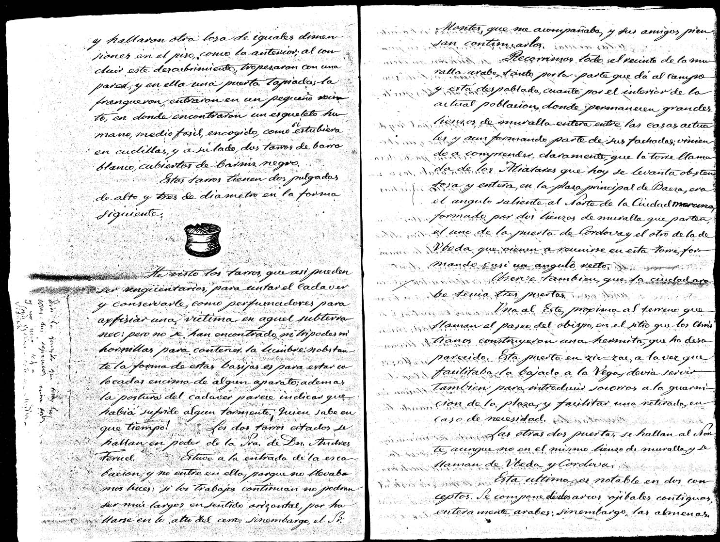 Informe de los restos arqueológicos 1876 - Informe de los restos arqueológicos 1876. 