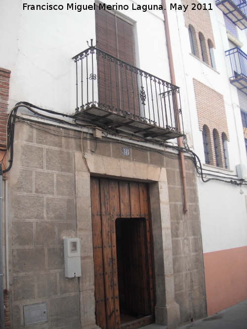 Casa de la Calle Jorge Morales nº 14 - Casa de la Calle Jorge Morales nº 14. Portada