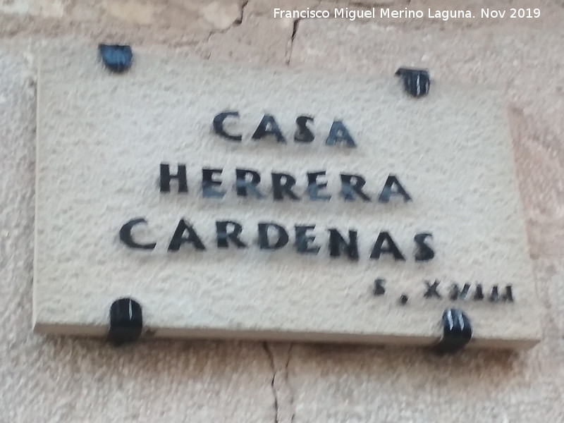 Casona de los Herrera Crdenas - Casona de los Herrera Crdenas. Cartel