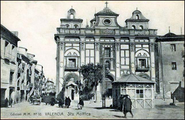 Iglesia de Santa Mnica - Iglesia de Santa Mnica. Foto antigua