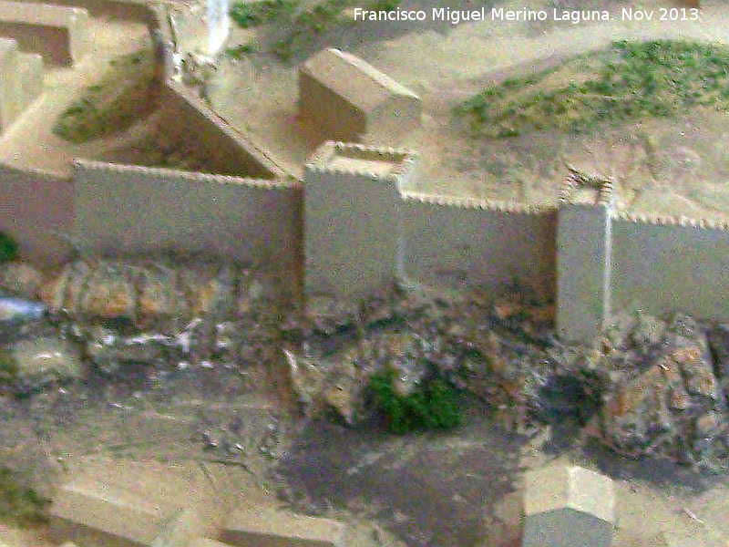 Castillo de la Villa. Torreón Sur Grande - Castillo de la Villa. Torreón Sur Grande. Maqueta