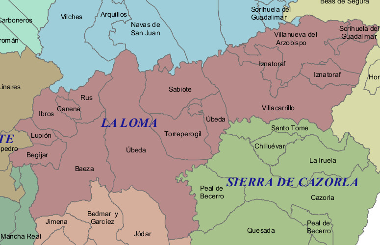Begíjar - Begíjar. Comarca