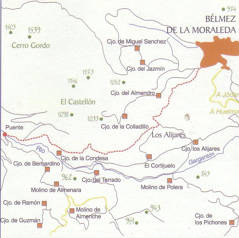Bélmez de la Moraleda - Bélmez de la Moraleda. Alrededores