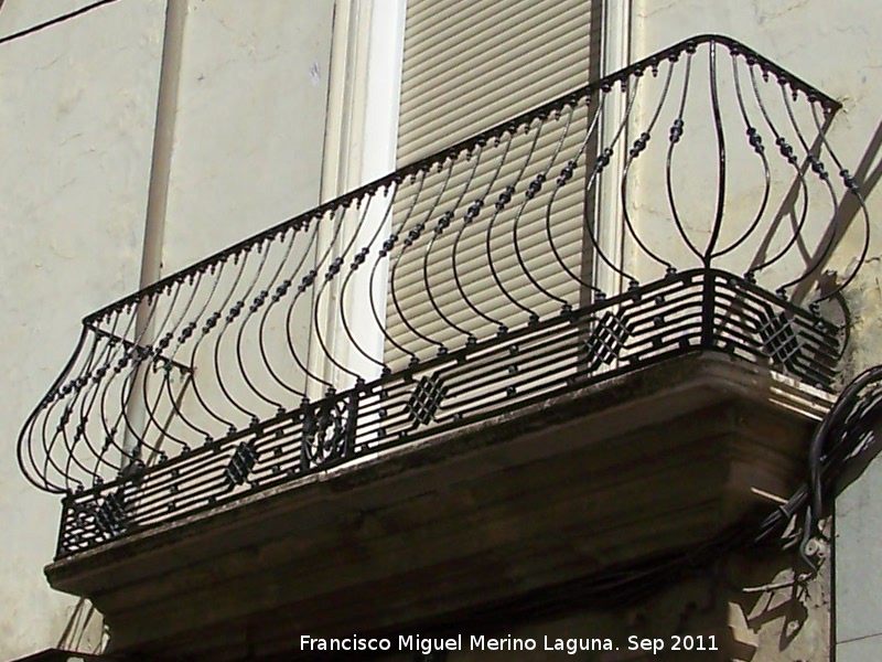 Casa de la Calle del Carmen nº 5 - Casa de la Calle del Carmen nº 5. Balcón
