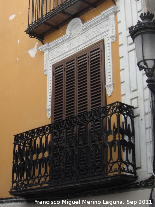 Casa de la Calle Maestra nº 9 - Casa de la Calle Maestra nº 9. Balcón