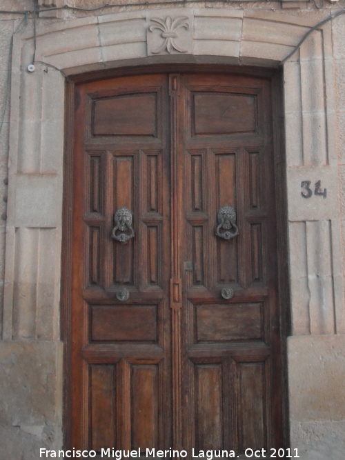 Casa de la Calle Real nº 34 - Casa de la Calle Real nº 34. Portada