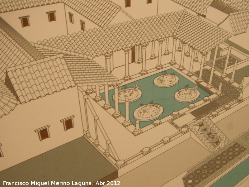 Villa romana de la Estacin - Villa romana de la Estacin. Reconstruccin