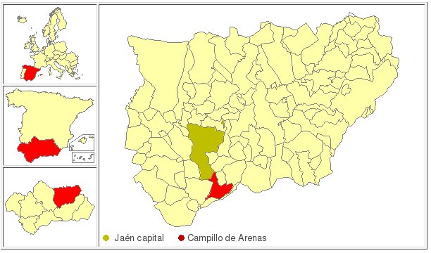 Campillo de Arenas - Campillo de Arenas. Localización