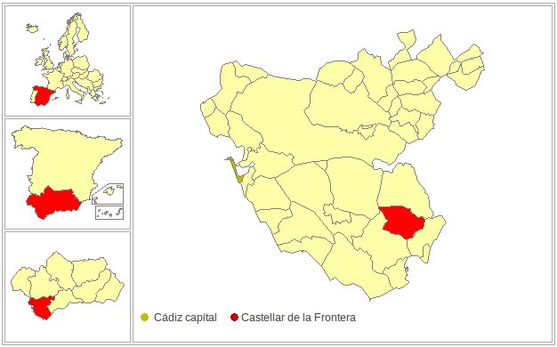 Castellar de la Frontera - Castellar de la Frontera. Situación