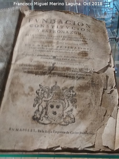 Colegiata de Santiago - Colegiata de Santiago. Documento de fundación