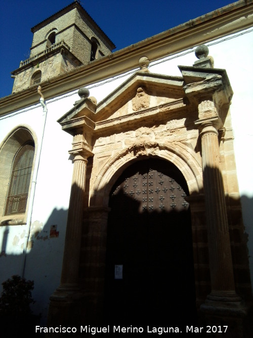 Iglesia de la Encarnación - Iglesia de la Encarnación. Portada y torre