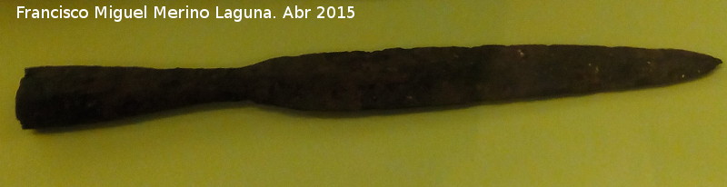 Aldea La Mota - Aldea La Mota. Puntas de lanza. Museo Arqueológico Provincial de Jaén