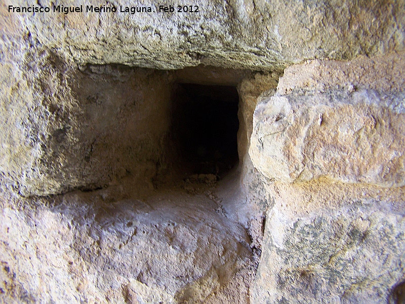 Castillo de la Consolación o Espinosa - Castillo de la Consolación o Espinosa. Hueco de la tranca