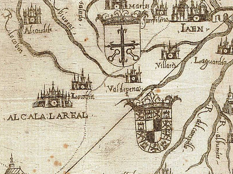 Historia de Castillo de Locubín - Historia de Castillo de Locubín. Mapa 1588