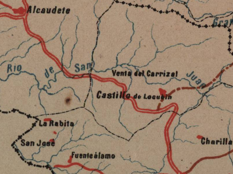 Historia de Castillo de Locubín - Historia de Castillo de Locubín. Mapa 1885