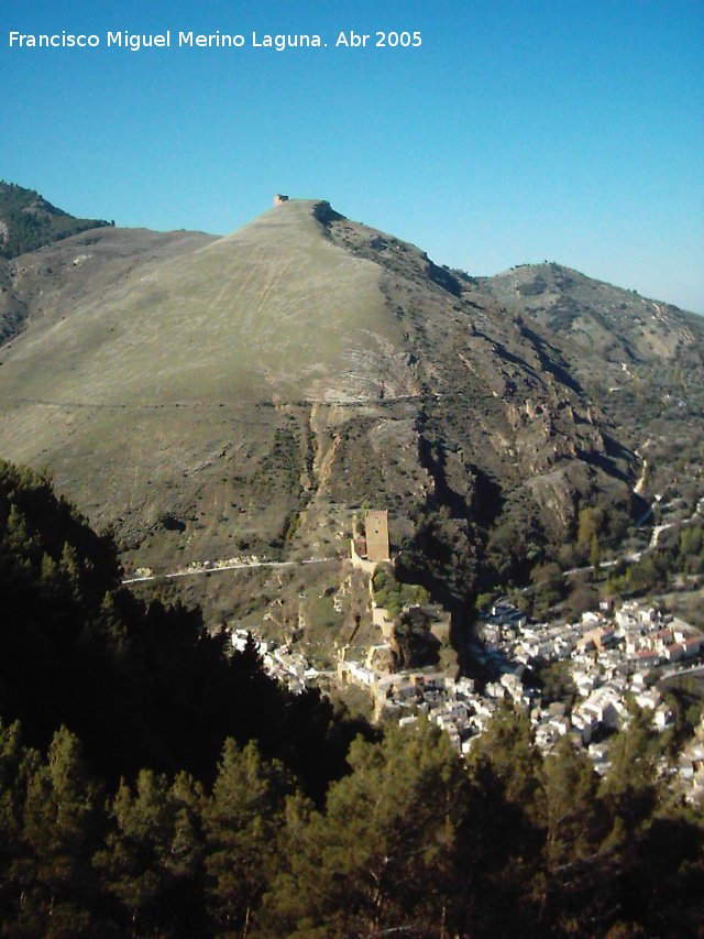 Castillo de las Cinco Esquinas - Castillo de las Cinco Esquinas. Posición del Castillo de las cinco esquinas y el de la Yedra o cuatro esquinas