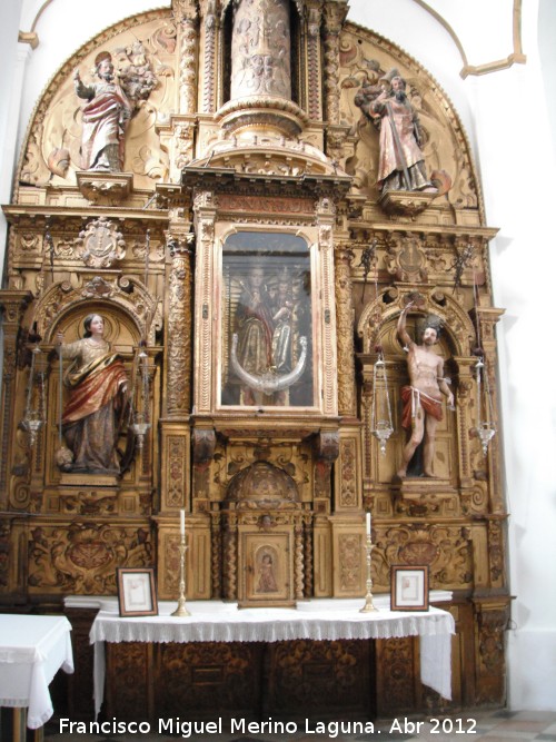 Iglesia de San Sebastián - Iglesia de San Sebastián. Retablo de la Virgen de la Antigua