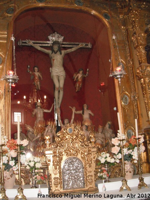 Iglesia de San Sebastián - Iglesia de San Sebastián. Cristo de la Capilla de las Ánimas