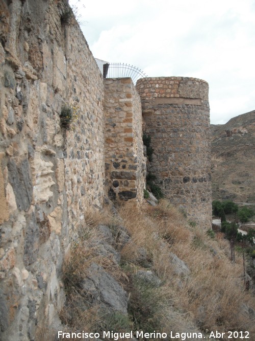 Murallas de Antequera - Murallas de Antequera. Torreón circular continuación a la Puerta de Málaga